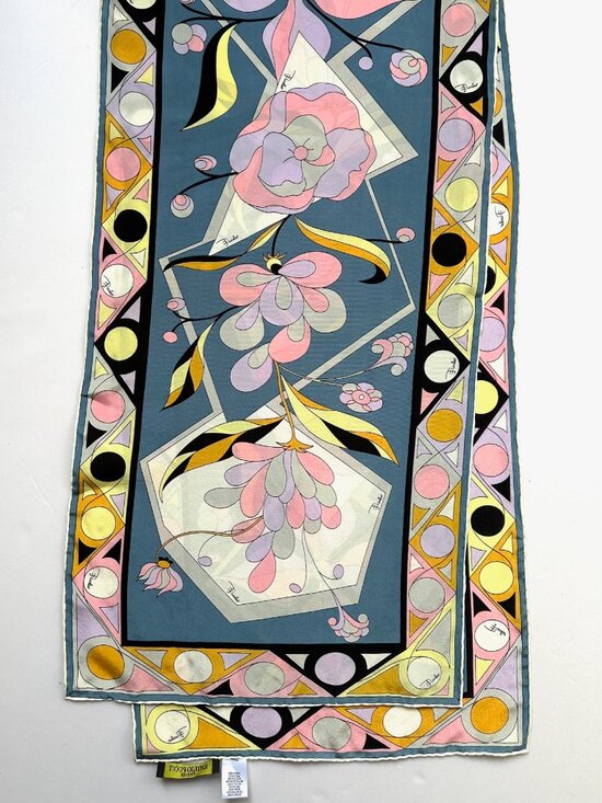Emilio Pucci Accessories - Emilio Pucci Silk Scarf - pink, blue, lavender, yellow